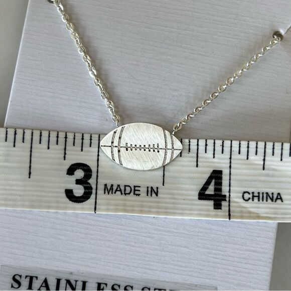 Football Pendant Necklace - Picture 4 of 5